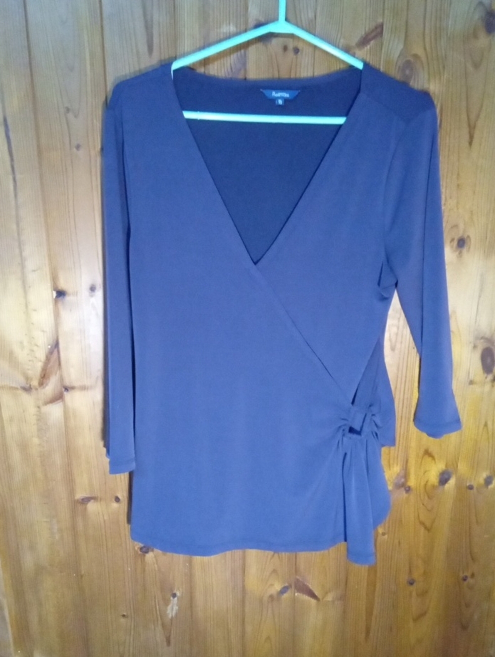 Reitmans Plum Wrap-Style Tunic Top